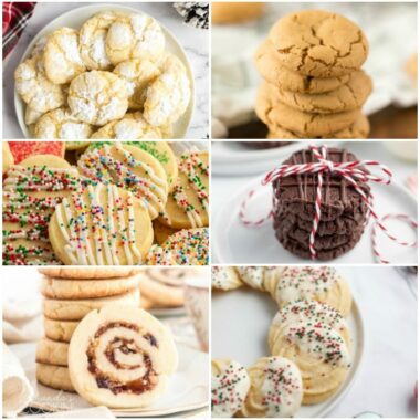 A bunch of different types of Cookies in a collage