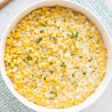 Creamed Corn in a bowl