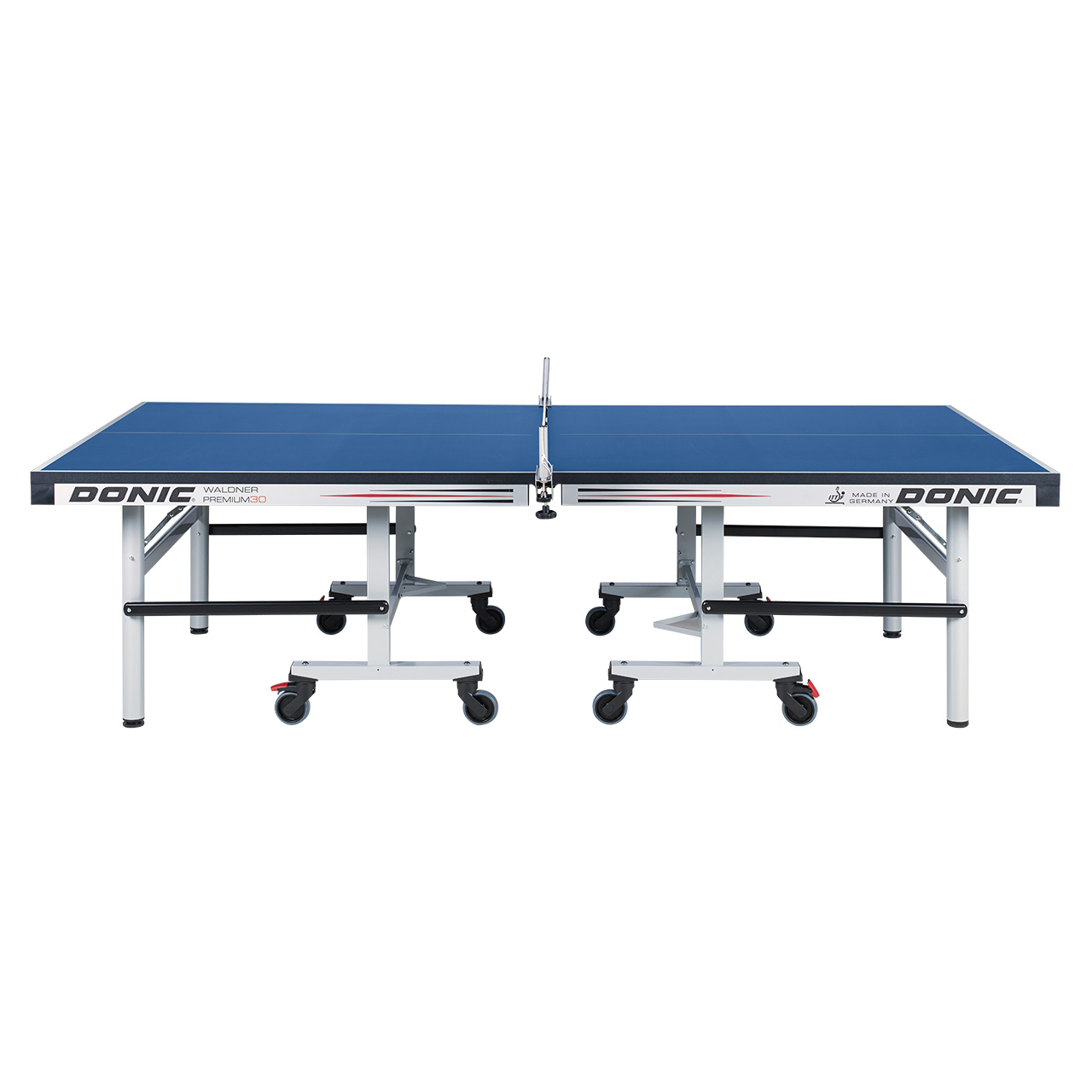 Tischtennis-Tisch DONIC Waldner Premium 30, blau, Seitenansicht