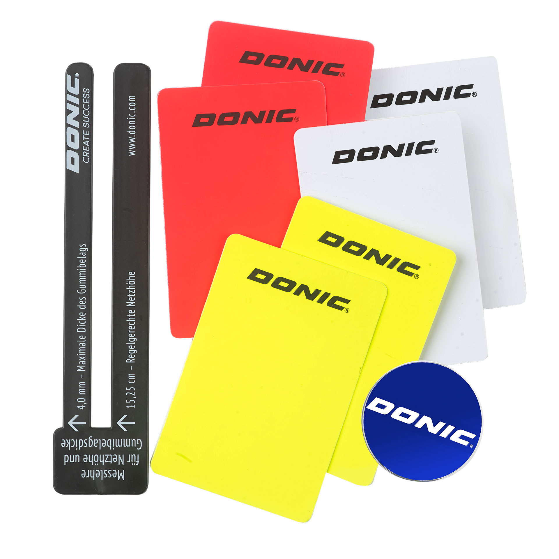 DONIC Referee Set in Leather Case