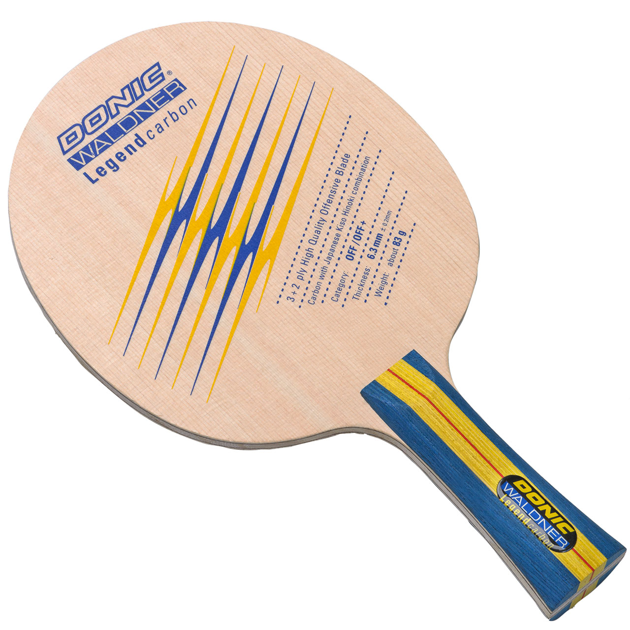 Tischtennis Holz DONIC Waldner Legend Carbon