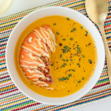Lobster Bisque in a bowl