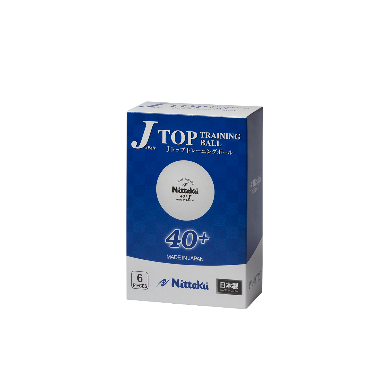 Tischtennis Trainingsball Nittaku J-Top 40+ weiß 6er Box